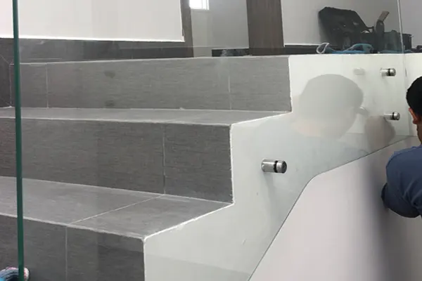 Barandal de aluminio acabado mate diseño 9