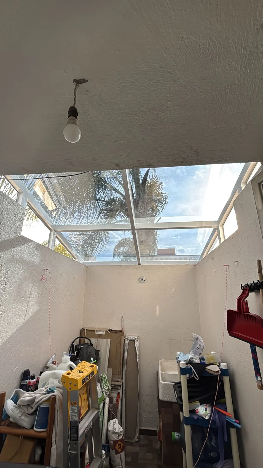 Techo instalado en patio